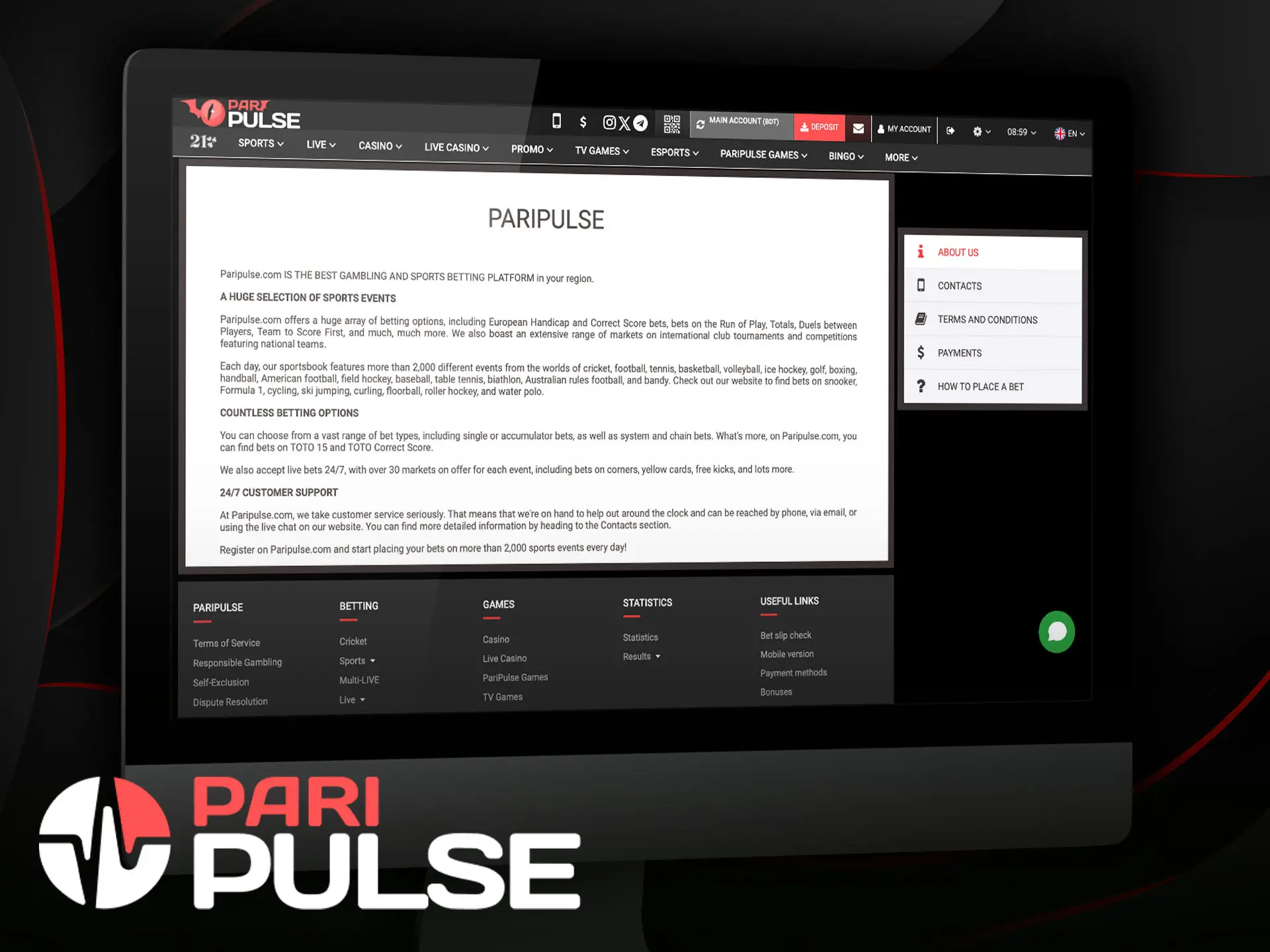 PariPulse is legal in Bangladesh and regulated by Curacao with license No. OGL/2024/301/0477.
