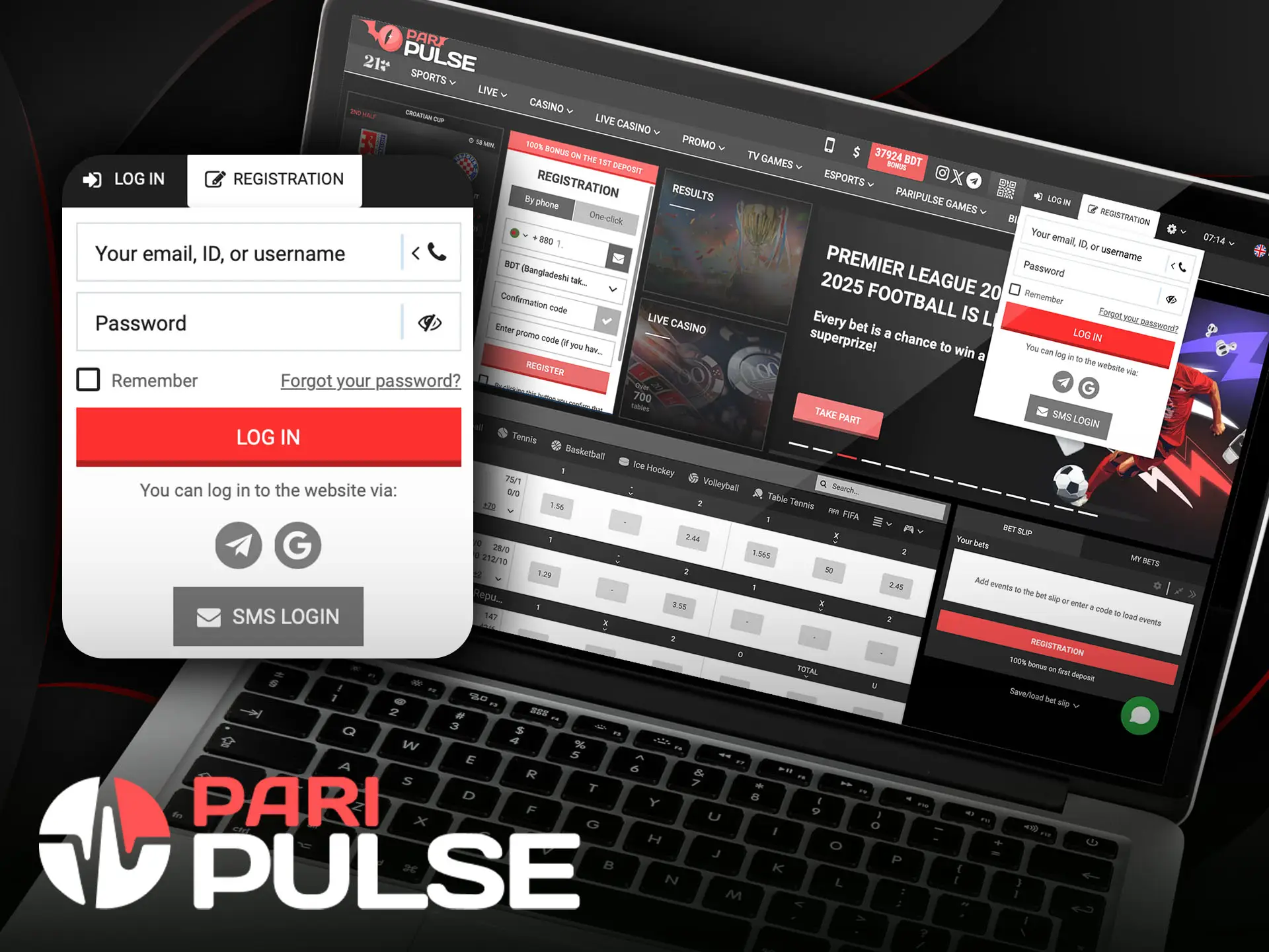 Log in to your account on PariPulse BD in 4 steps.