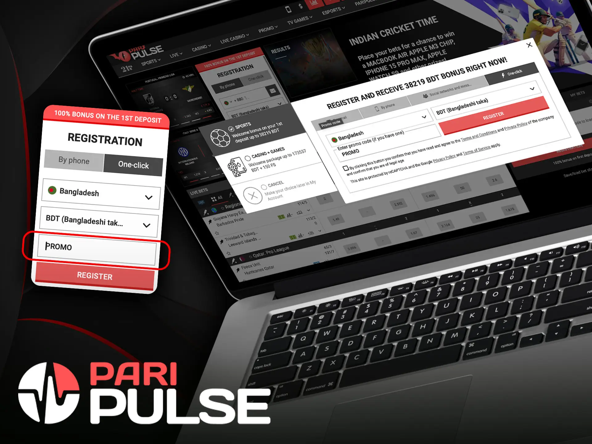 Enter the PariPulse promo code when you sign up.
